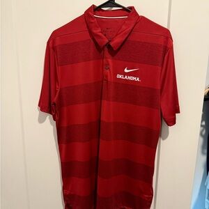 Nike Men's Red Oklahoma Polo